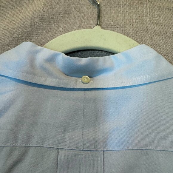 Ralph Lauren Classic Fit Short Sleeve Button Down XL Light Blue Shirt Pink Pony - Picture 8 of 10
